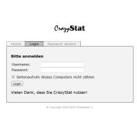 CrazyStat Screenshot - Login