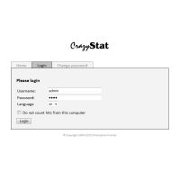 CrazyStat Screenshot - Login